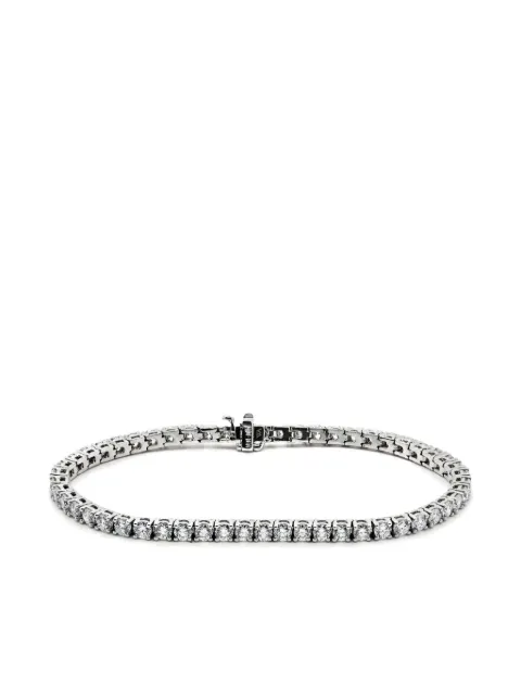 Jewels Aficionado 18kt white gold diamond tennis bracelet