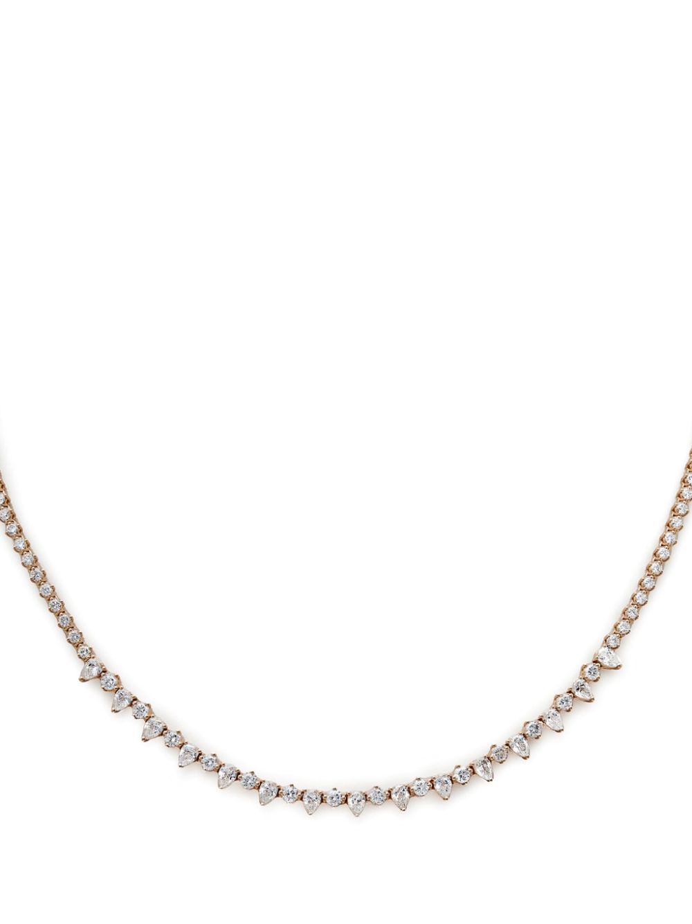 18kt rose gold Tennis diamond necklace