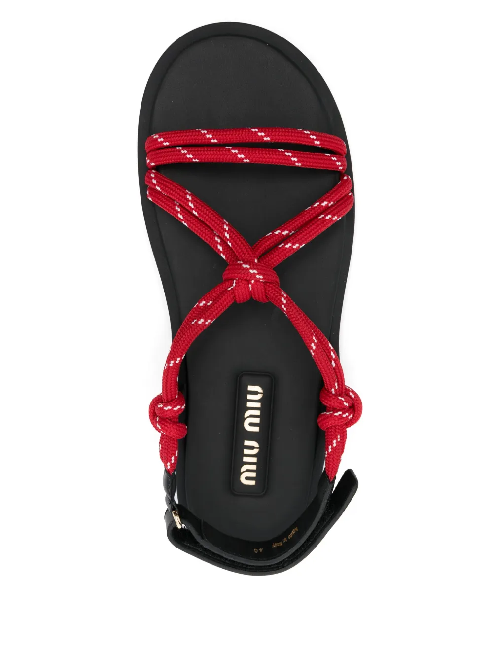 Miu Sandalen met touw Rood