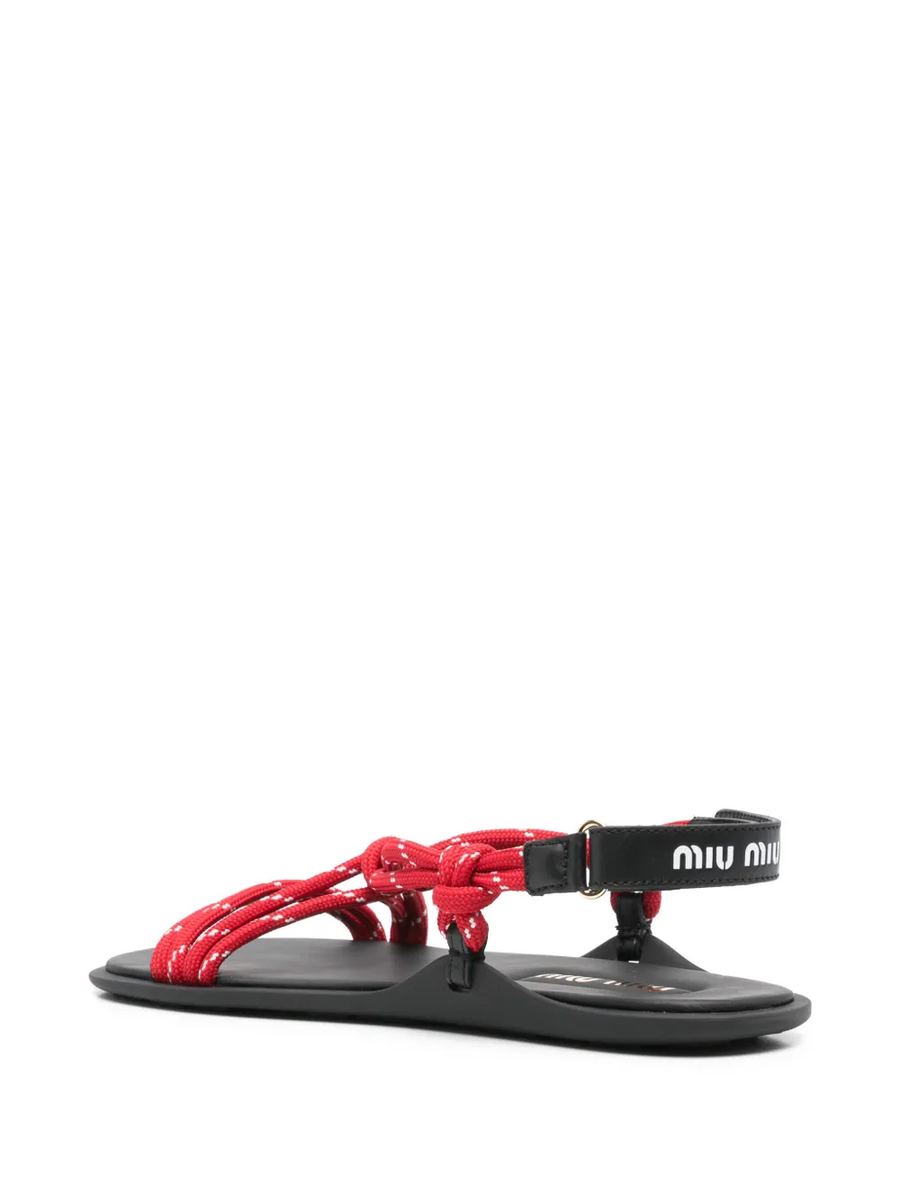 Miu Sandalen met touw Rood