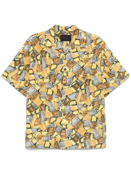 Chemise à imprimé graphique - Prada - Modalova