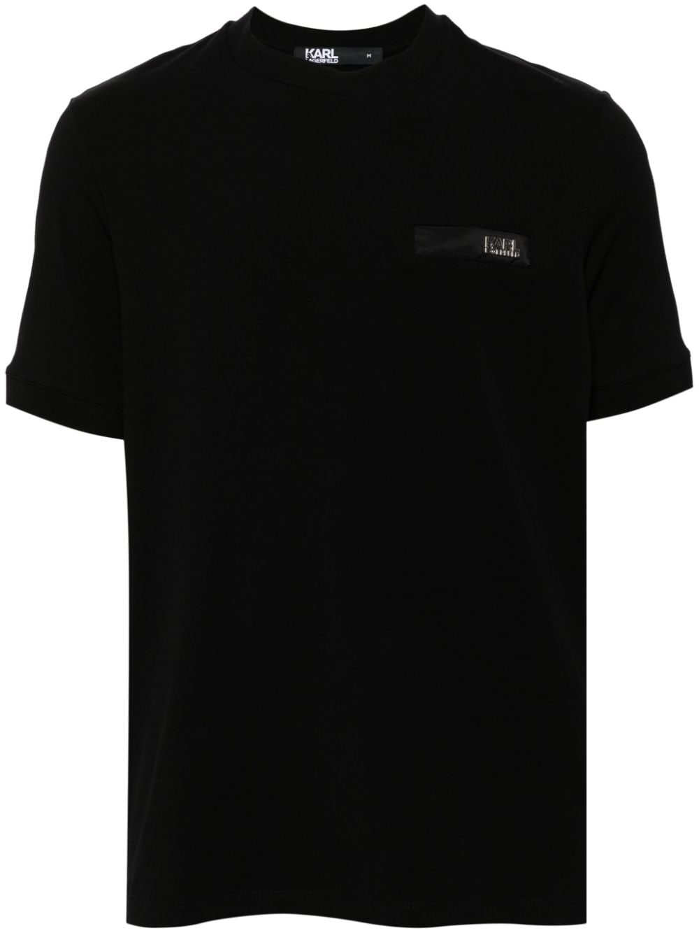 Karl Lagerfeld logo-embellished T-shirt – Black