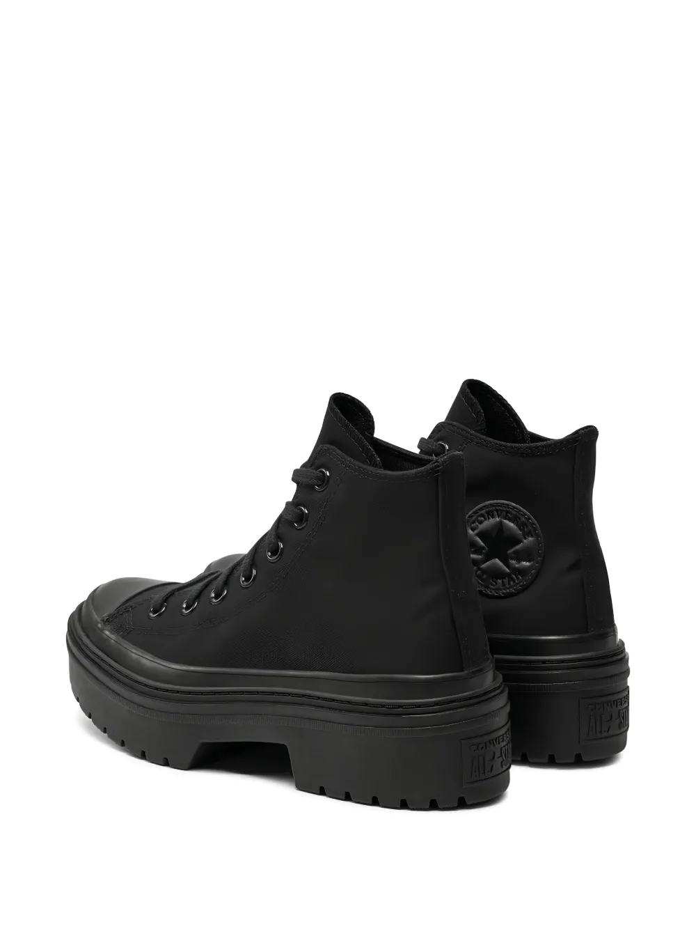 Converse Lugged Heel Platform Hi Sneakers In Black