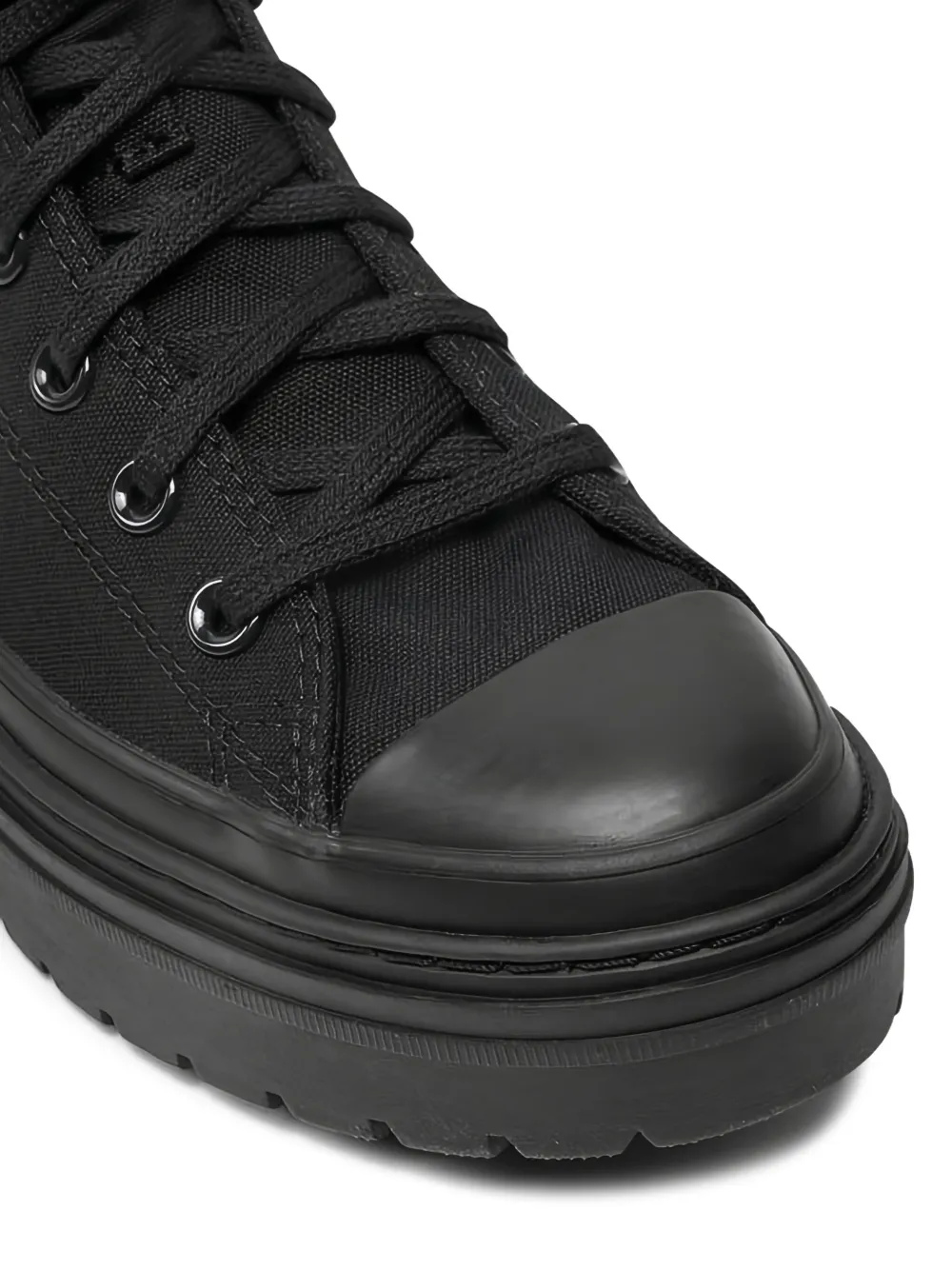Converse Lugged Heel Platform Hi Sneakers In Black