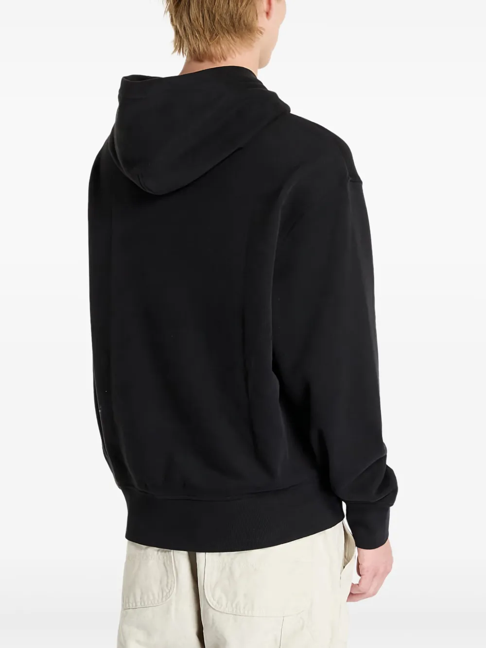 Calvin Klein Jeans Hoodie met geborduurd logo Zwart