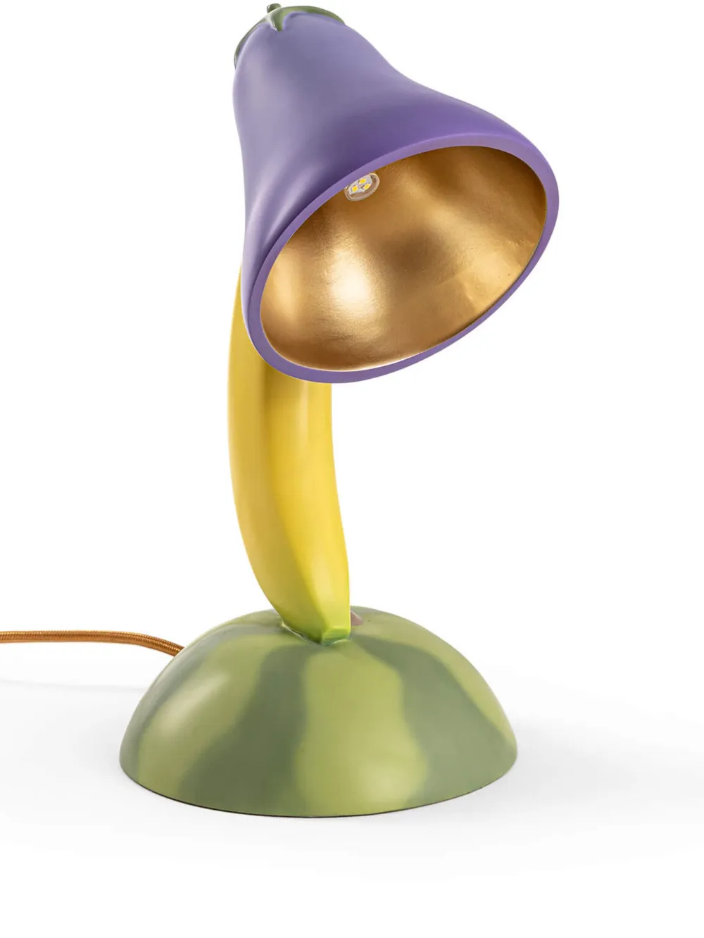 Seletti Vitamin Aubergine テーブルランプ - イエロー Seletti Vitamin Aubergine テーブルランプ - イエロー