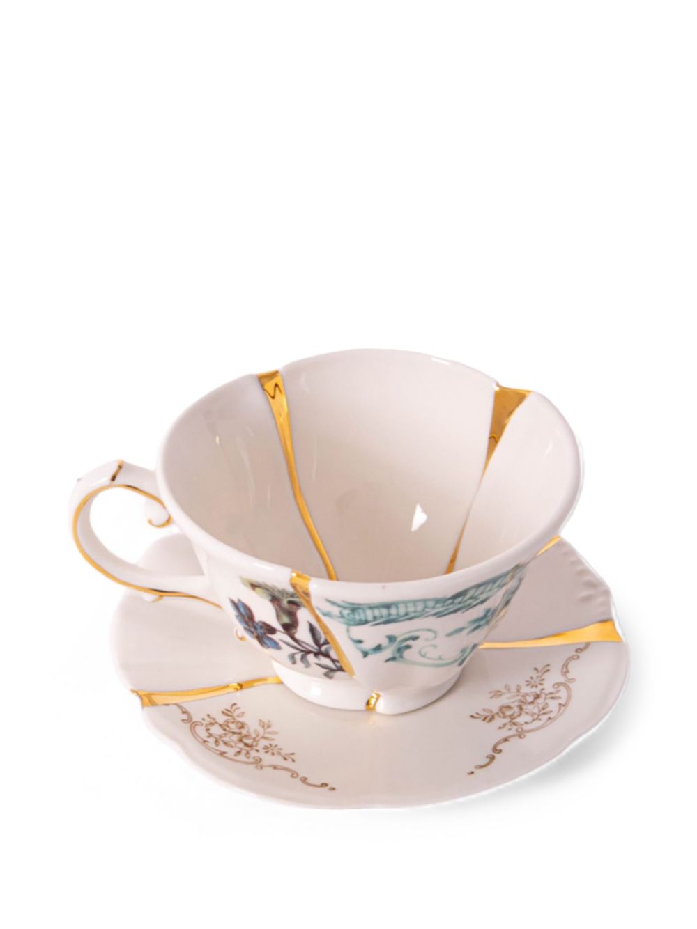 Seletti Kintsugi #3 theekop set - Wit