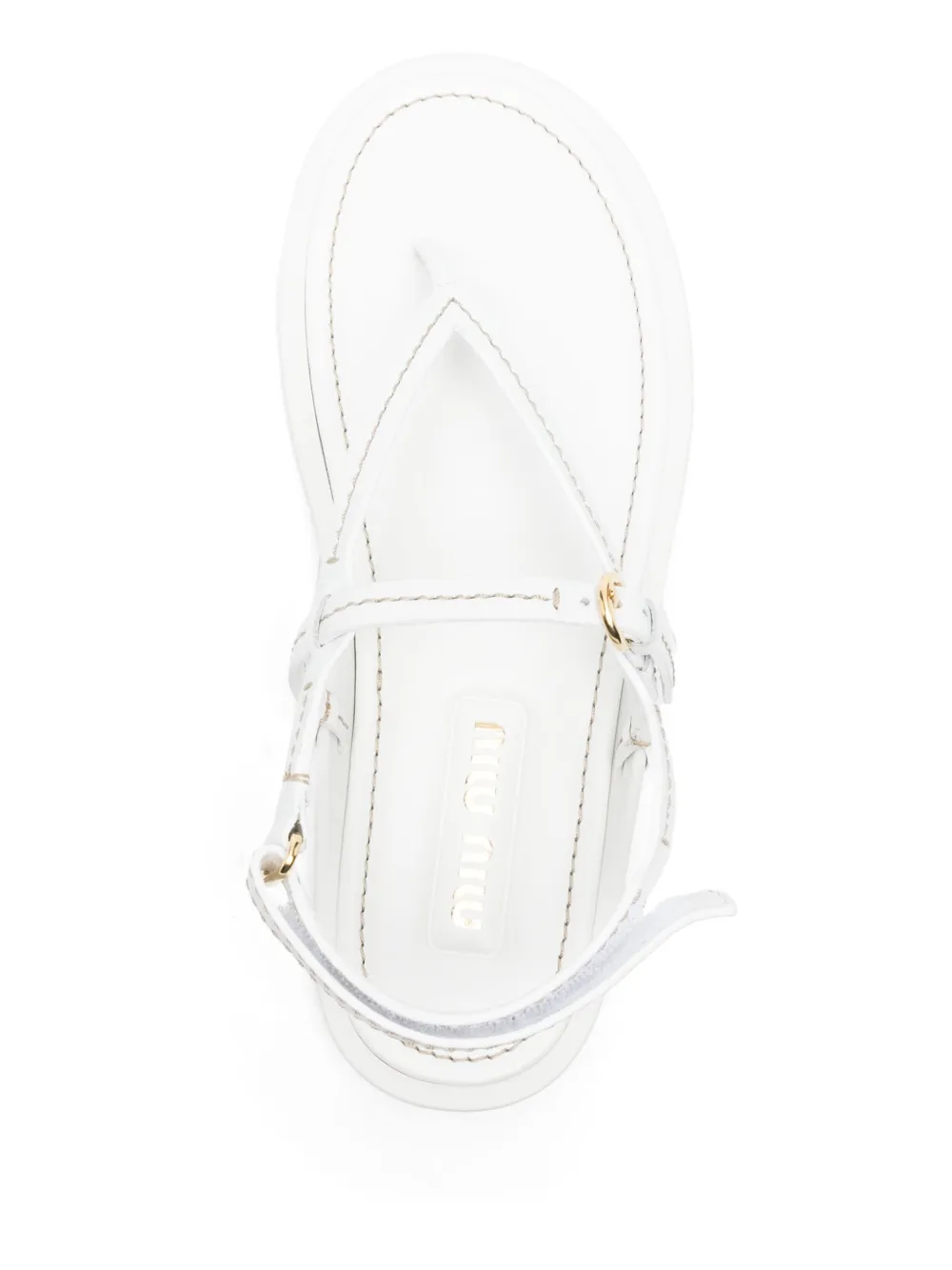 Miu Sandalen Wit
