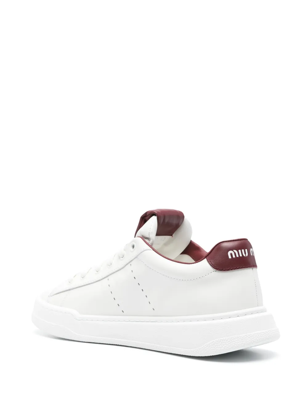 Miu Leren sneakers Wit