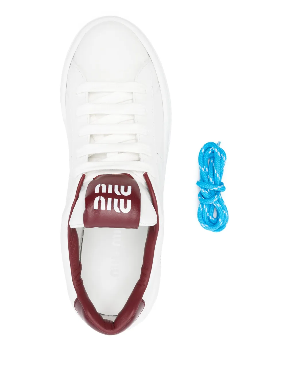 Miu Leren sneakers Wit