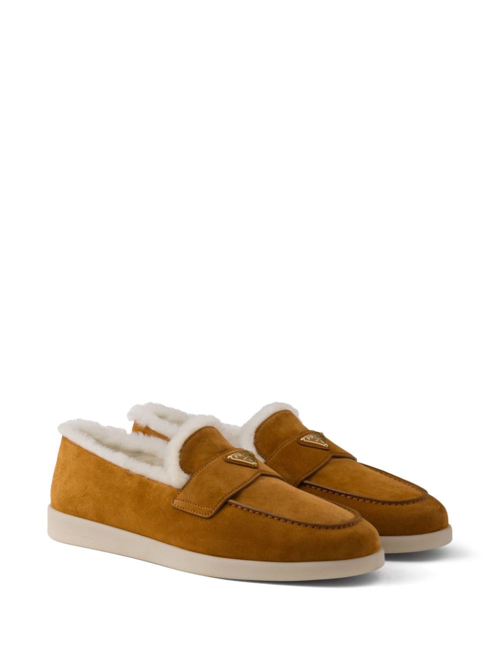 Prada suede loafers - Bruin