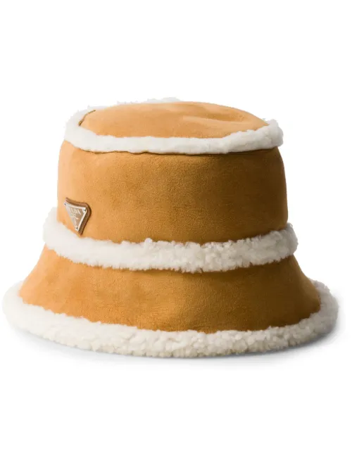 Prada bob en peau lainée - Marron - Prada - Modalova