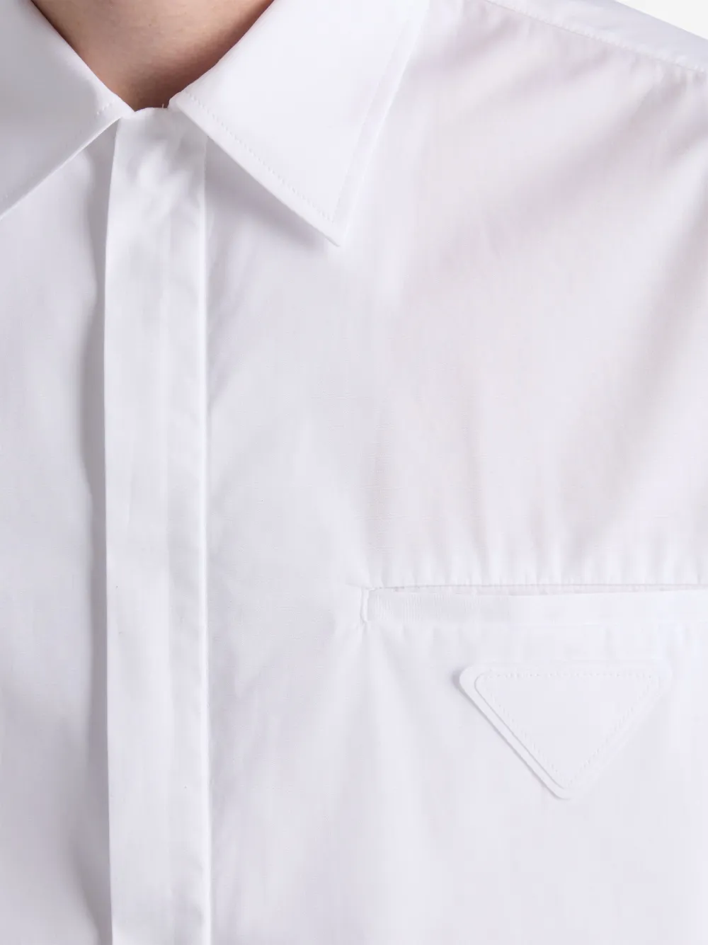 Prada Overhemd met logo Wit
