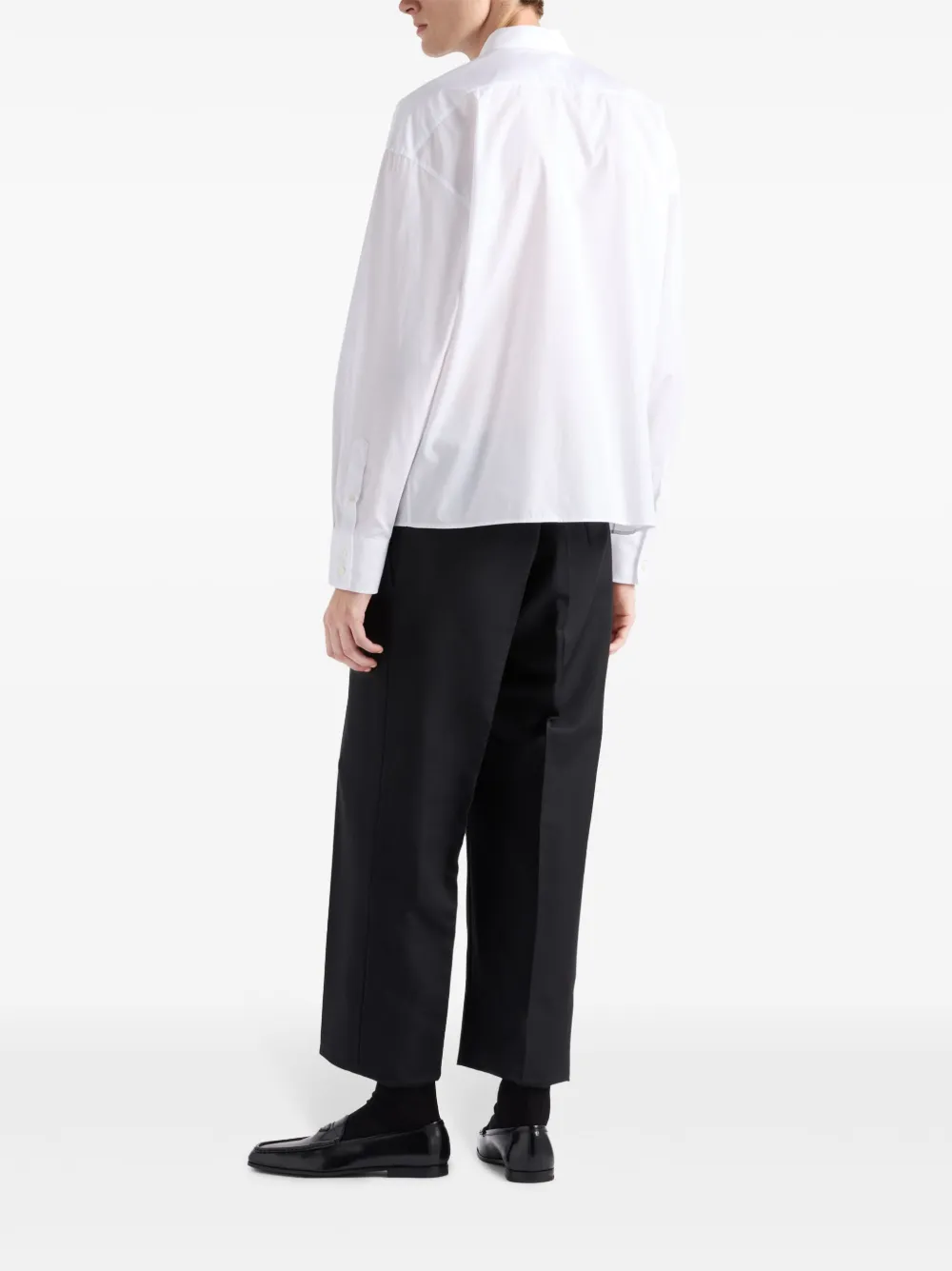 Prada Overhemd met logo Wit