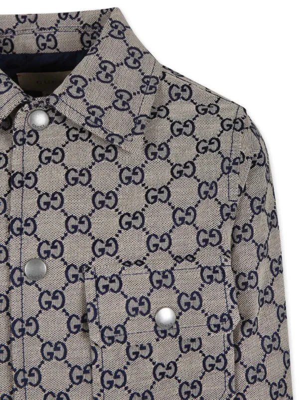 Gucci Kids GG Canvas Jacket | Neutrals | FARFETCH GE