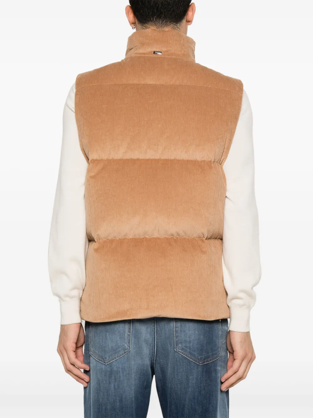 Herno Ribfluwelen gilet Bruin
