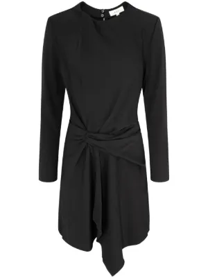 Akris Punto zip-up Panelled Flared Midi Dress | Black | FARFETCH