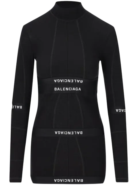 Balenciaga panelled mini dress