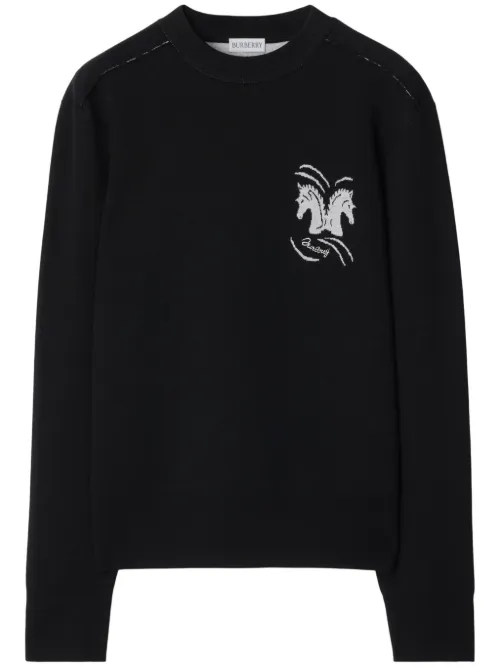 Burberry pull Mirrored Horse - Noir - Burberry - Modalova