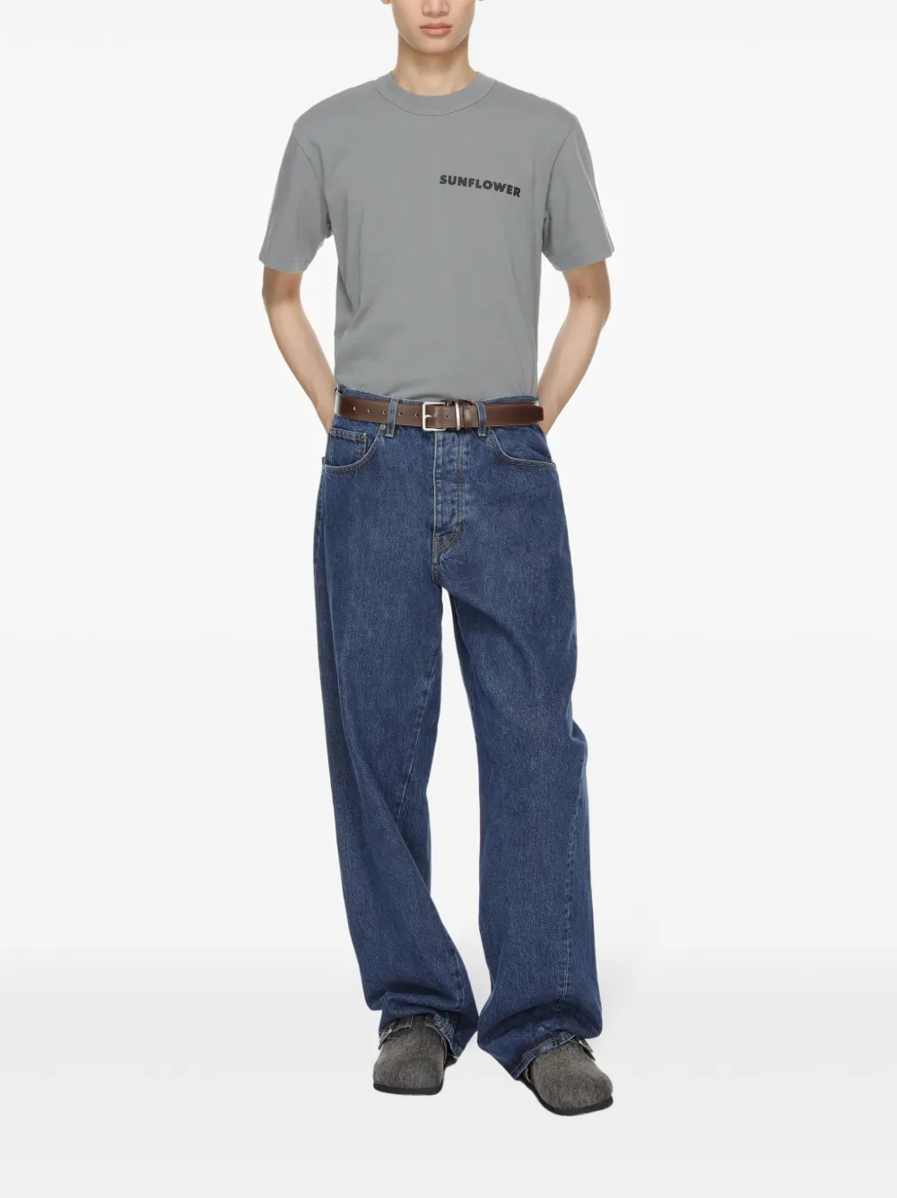 Sunflower Jeans met wijde pijpen - Blauw