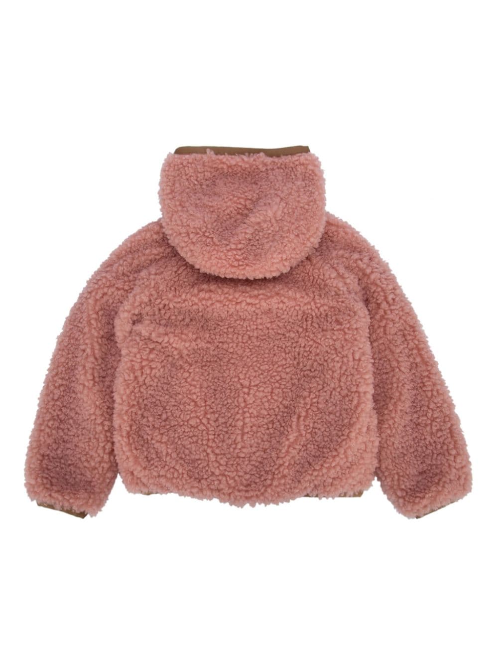 Moncler Enfant Grenoble faux-shearling jacket - Roze