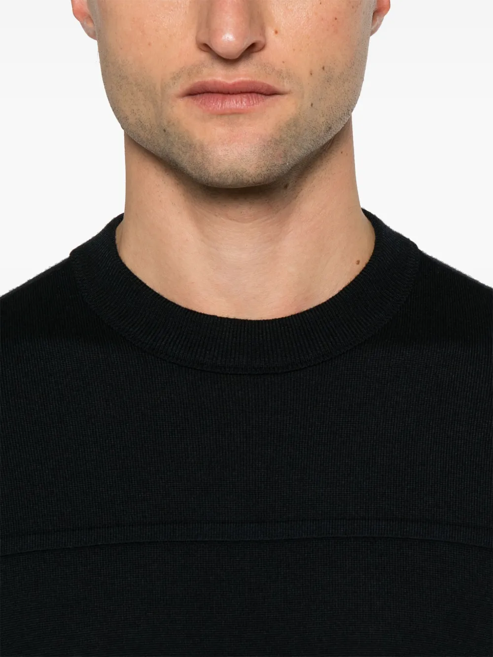 Emporio Armani Trui met vlakken Blauw