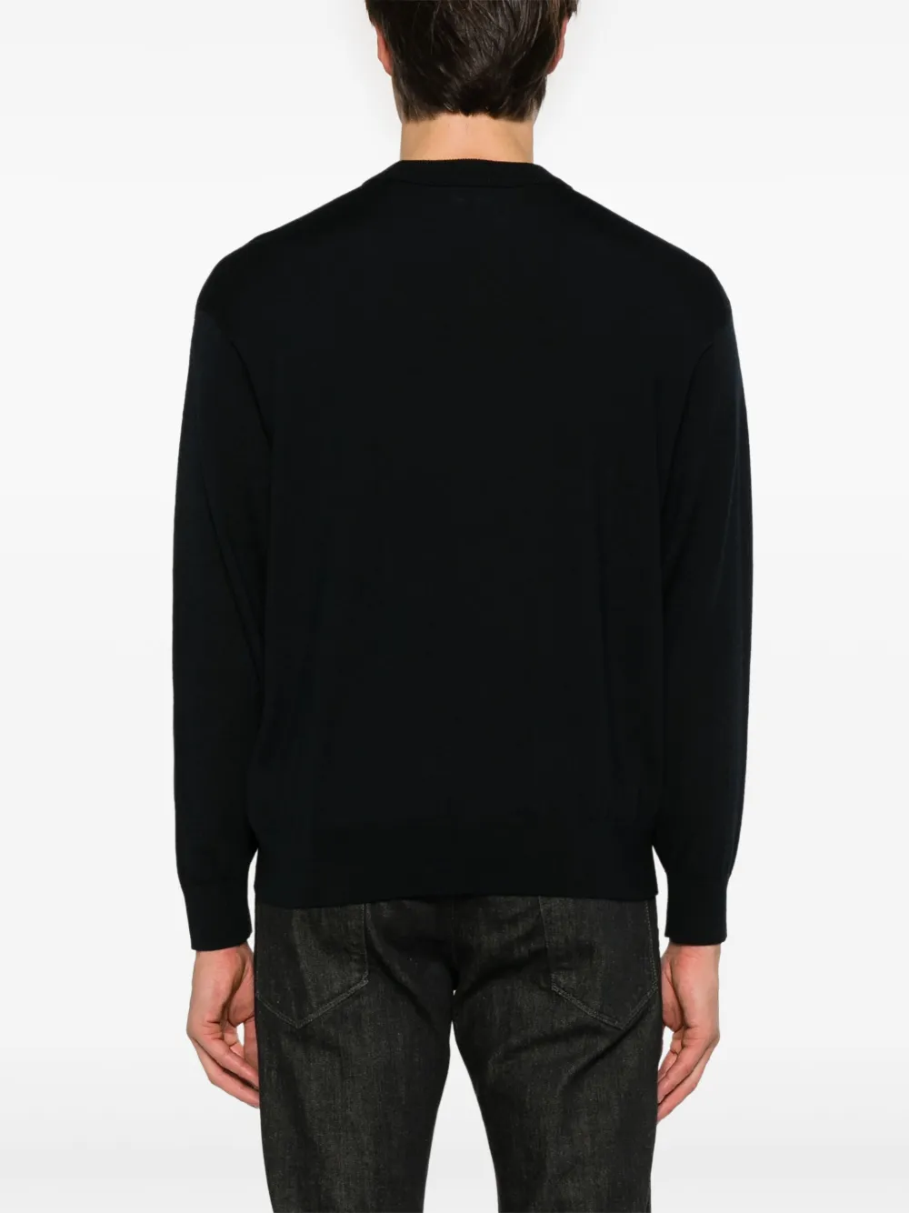 Emporio Armani Trui met vlakken Blauw