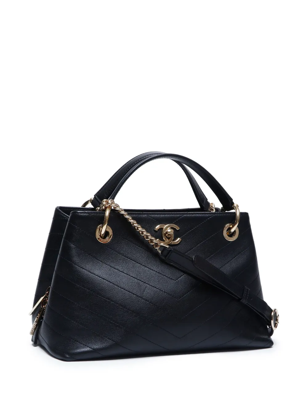 CHANEL Pre Owned 2019 Tasche Mit V Steppung Schwarz FARFETCH DE