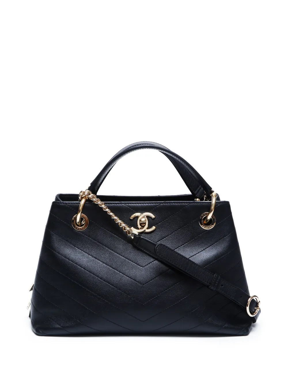 CHANEL Pre Owned 2019 Tasche Mit V Steppung Schwarz FARFETCH DE