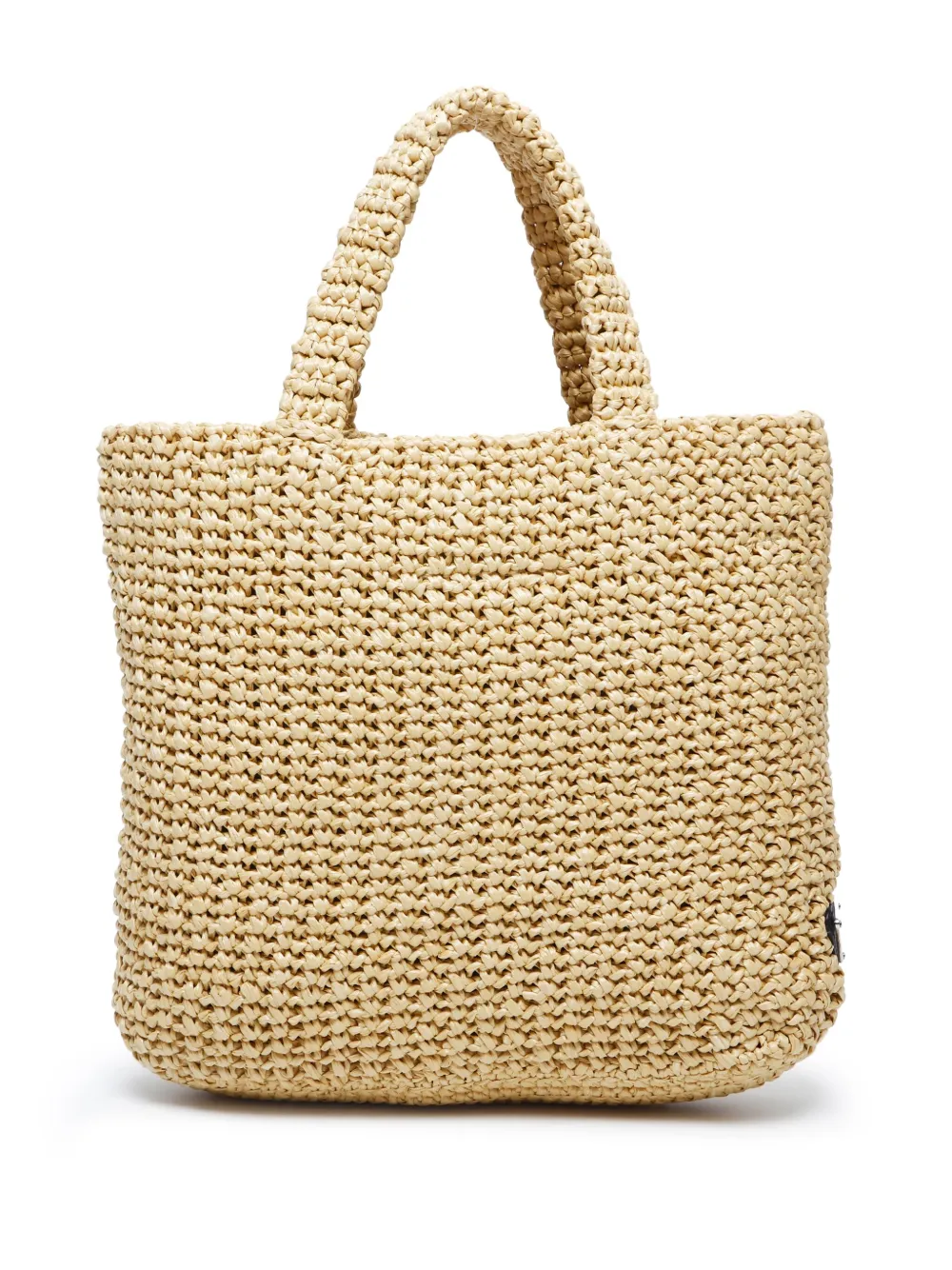 Prada Pre-Owned small crochet tote bag - Beige