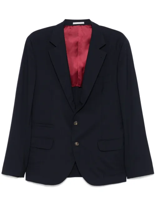 Blazer à simple boutonnage - Brunello Cucinelli - Modalova