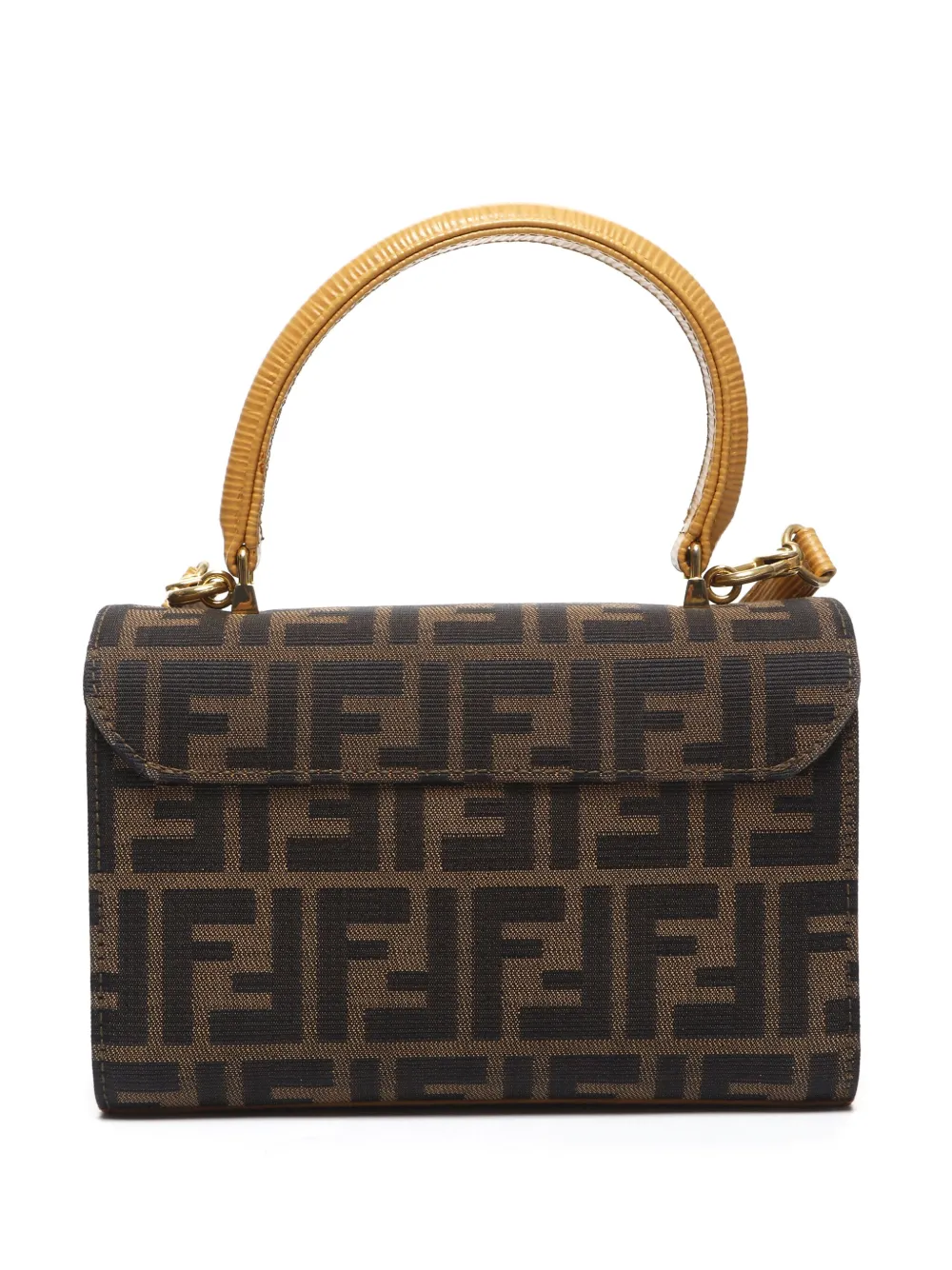 Fendi Pre-Owned Zucca two-way handbag - Bruin