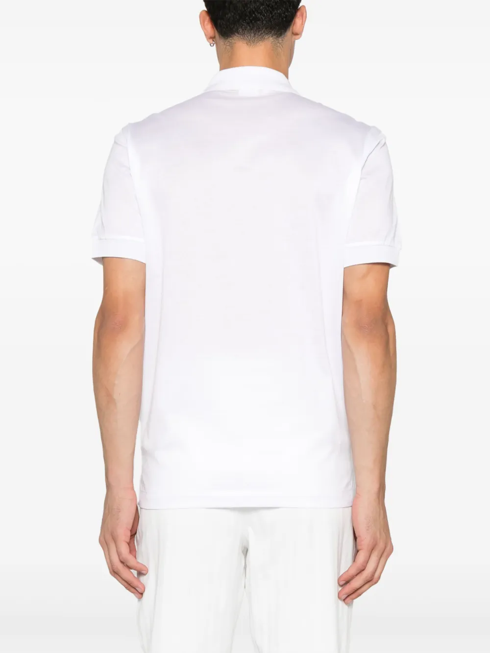 Brioni Poloshirt met geborduurd logo Wit