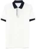 Brioni logo-embroidered polo shirt - White