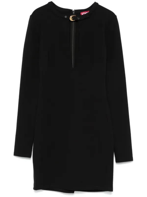 STAUD アスタ ロンクスリフ ミニトレス R24F2143PT095 BLKBLACK STAUD Astor Mini Dress | Black | FARFETCH