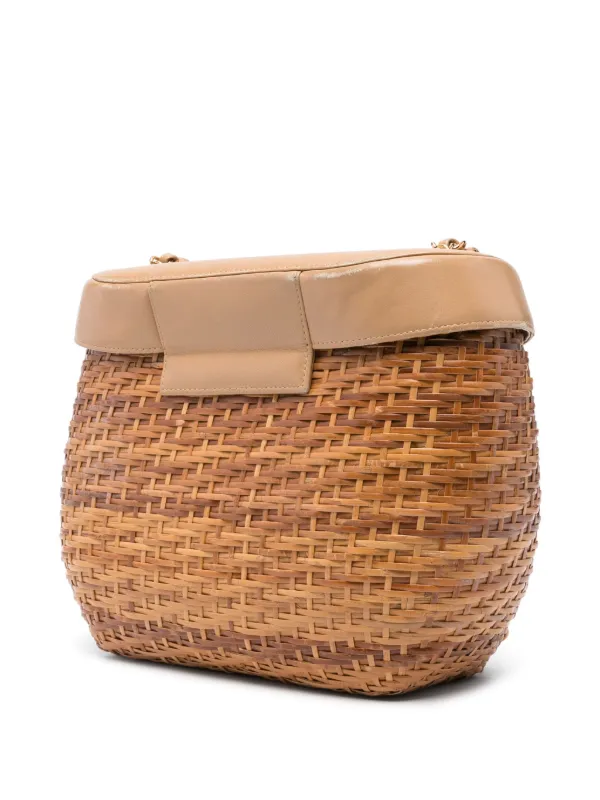 CHANEL Pre-Owned バスケット ショルダーバッグ | ブラウン | FARFETCH JP