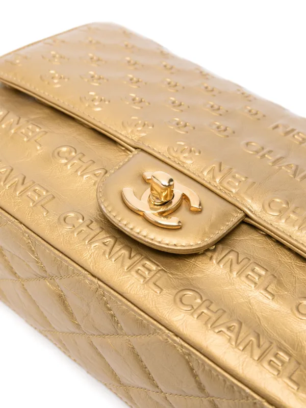 CHANEL Pre-Owned 2.55 Signature Paris-Dallas Shoulder Bag | Gold