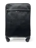 Santoni leather travel bag - Black