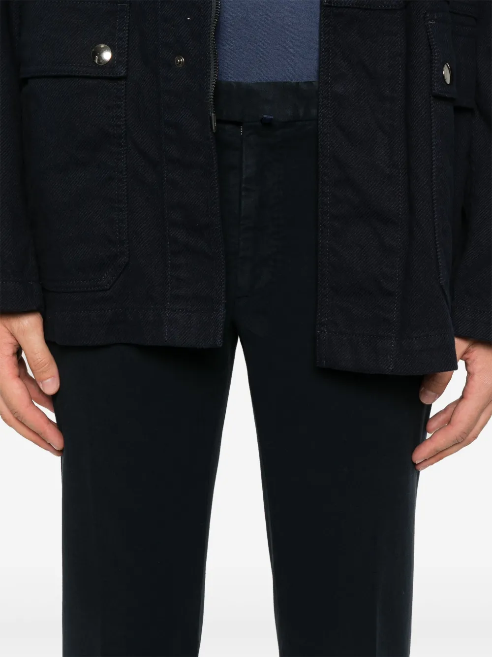 Incotex Slim-fit chino Blauw