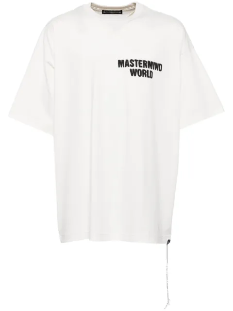 Mastermind World تيشيرت بطبعة بتأثير الطلاء