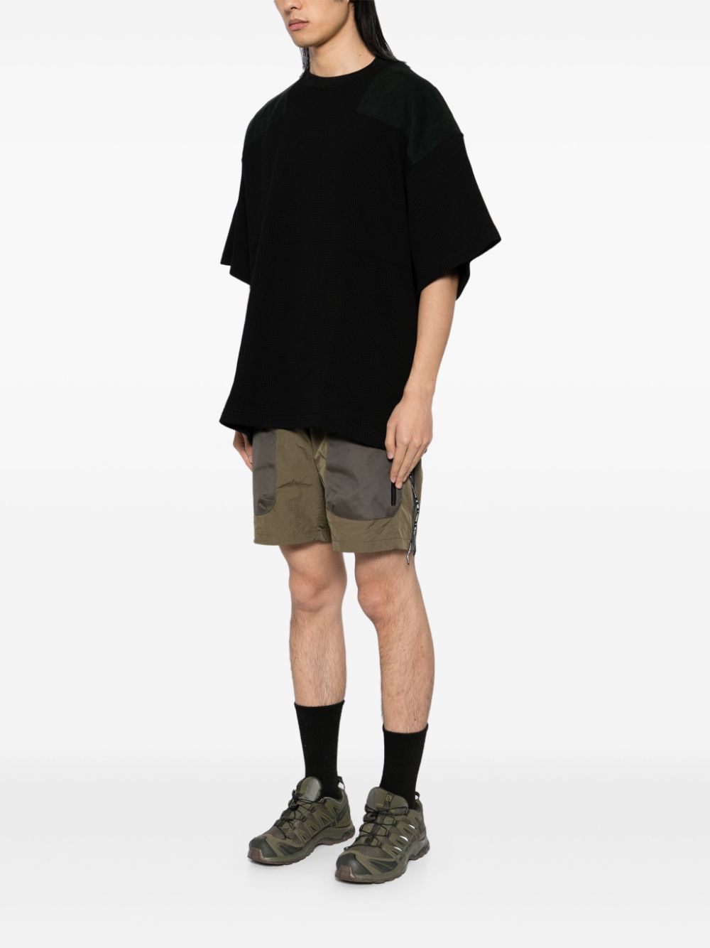 Shop Mastermind Japan Waffle T-shirt In Black