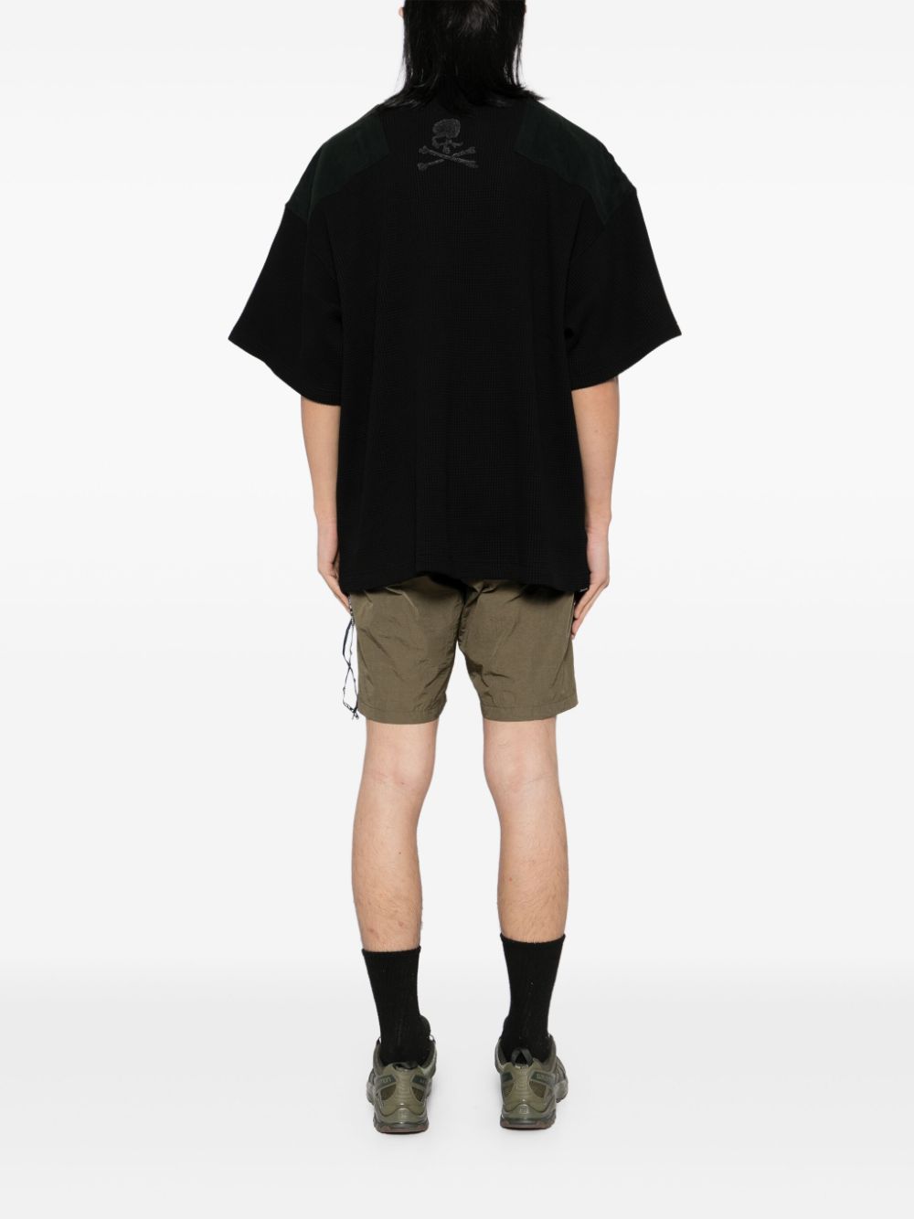 Shop Mastermind Japan Waffle T-shirt In Black