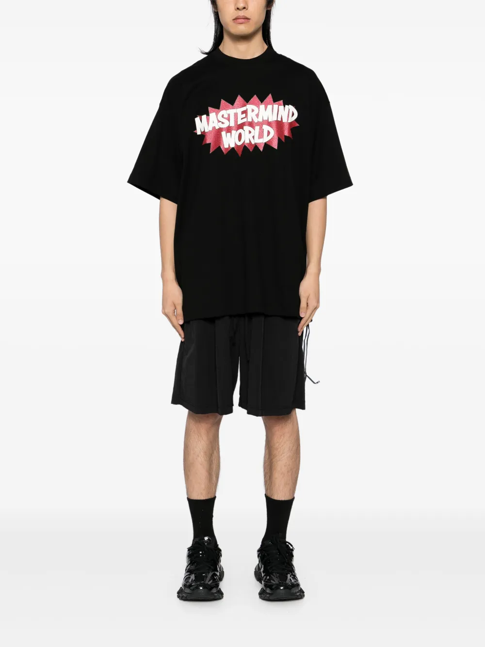 Mastermind World MW T-shirt met glitters - Zwart