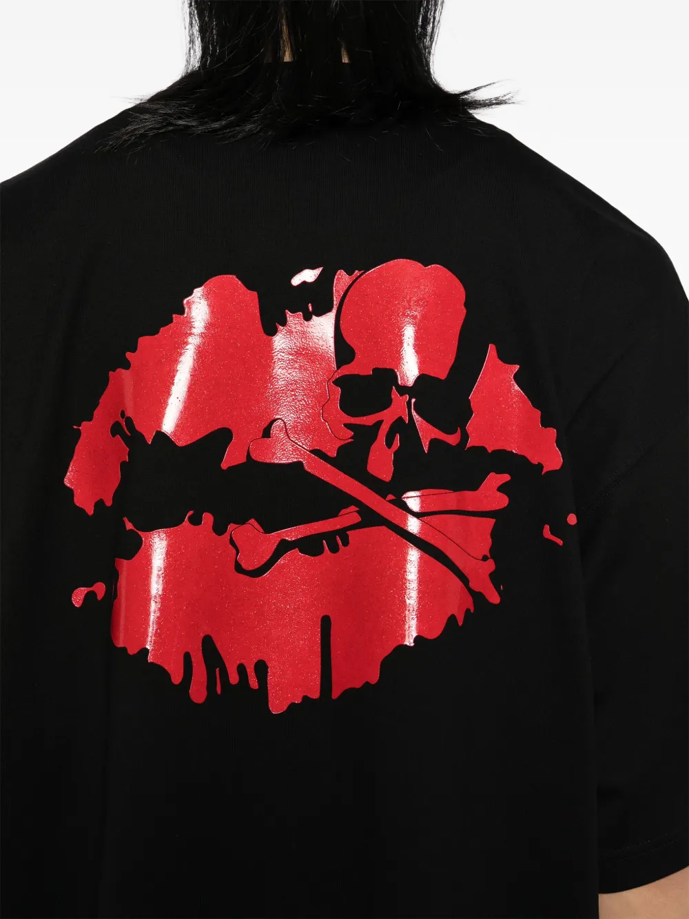 Mastermind Japan Mw Lip T-shirt In Black