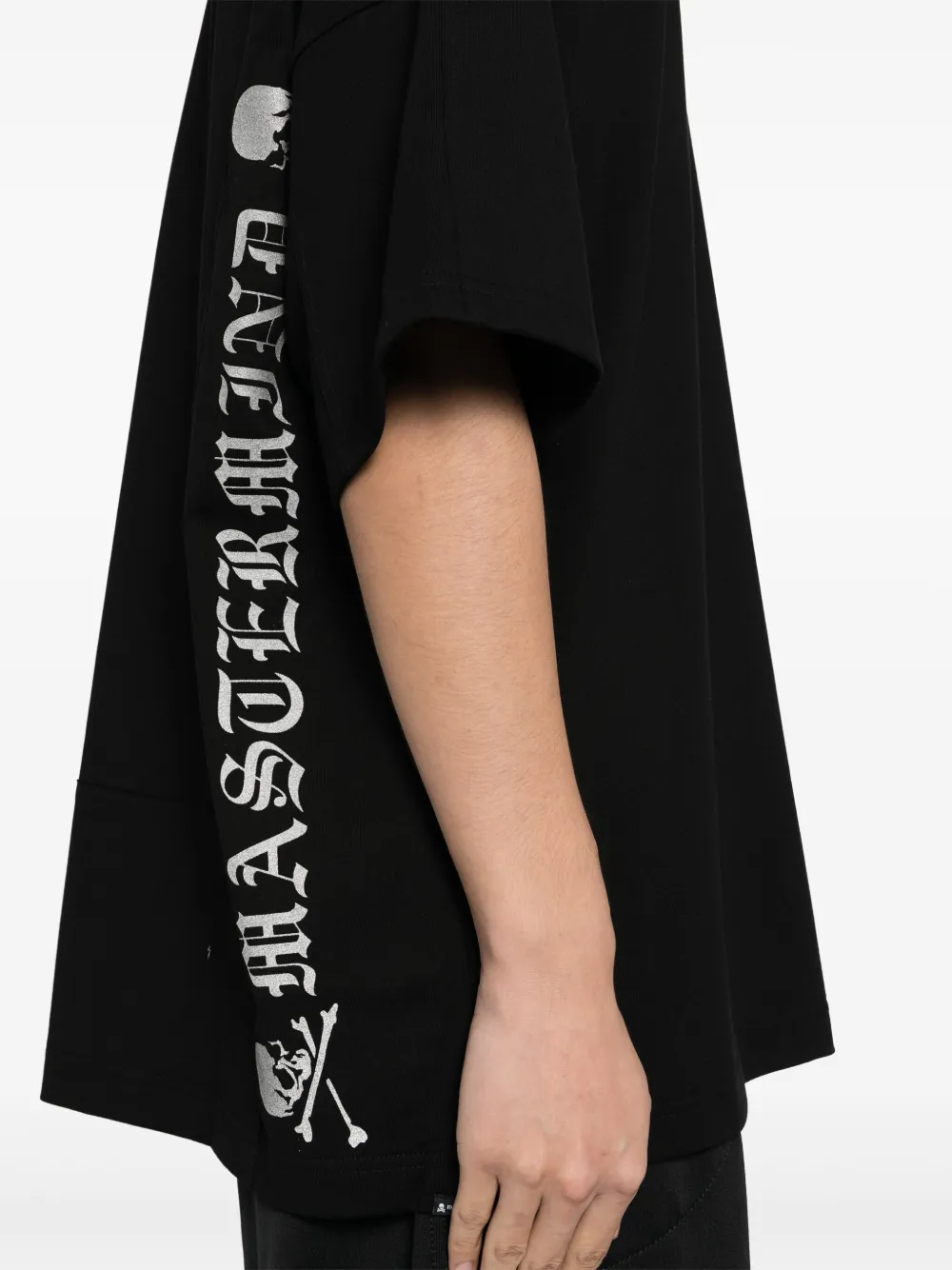 Mastermind Japan T-shirt met logoprint Zwart