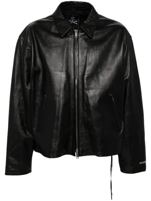 Veste en cuir à fermeture zippée - Mastermind World - Modalova
