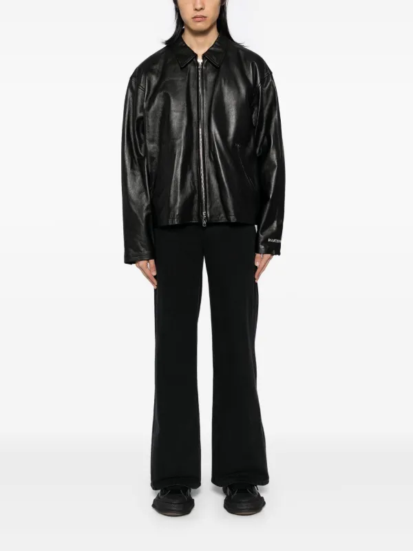 Mastermind World ジップ レザージャケット | ブラック | FARFETCH JP