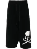 Mastermind World fleece bermuda shorts - Black