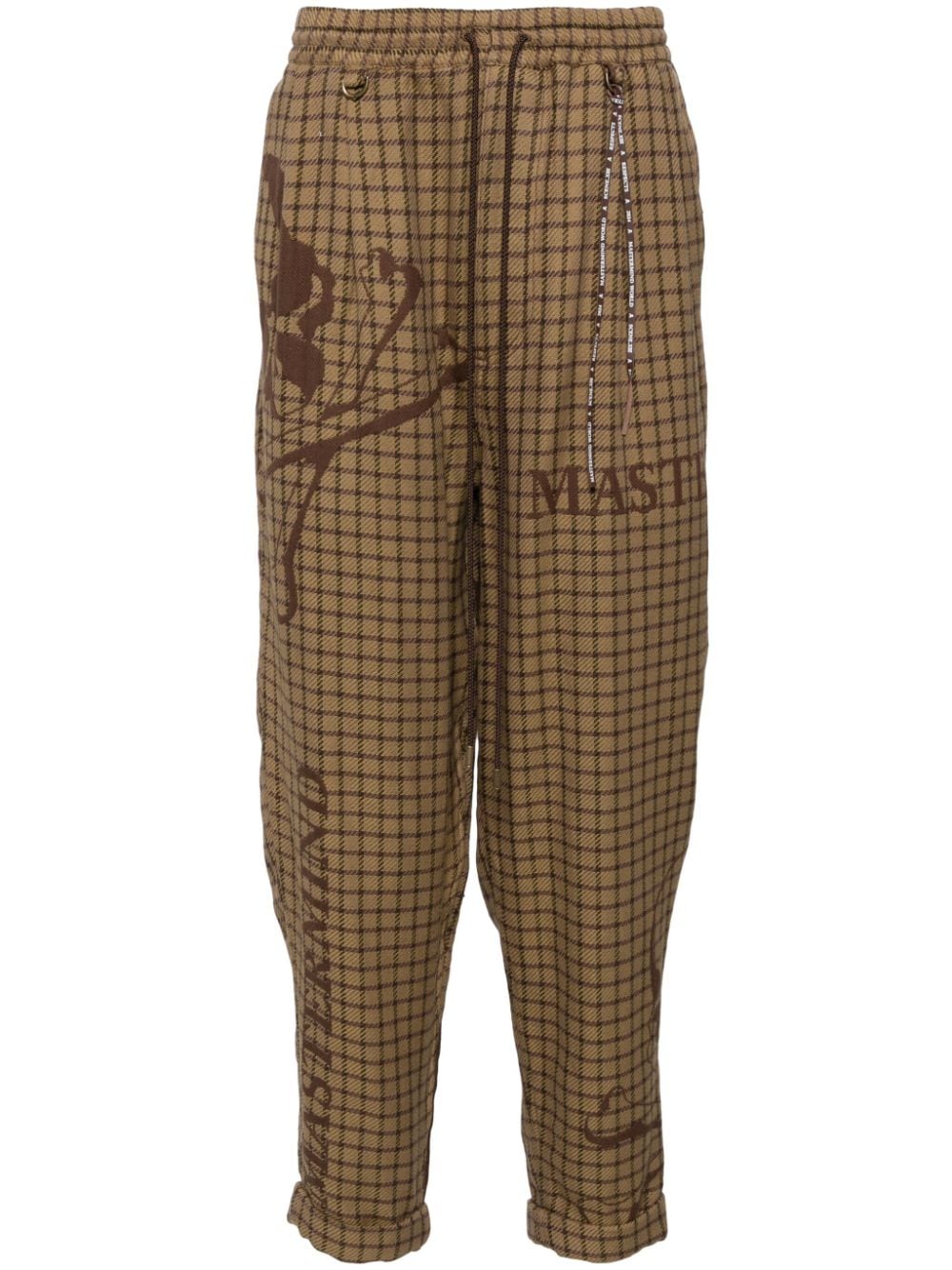 check pattern trouser