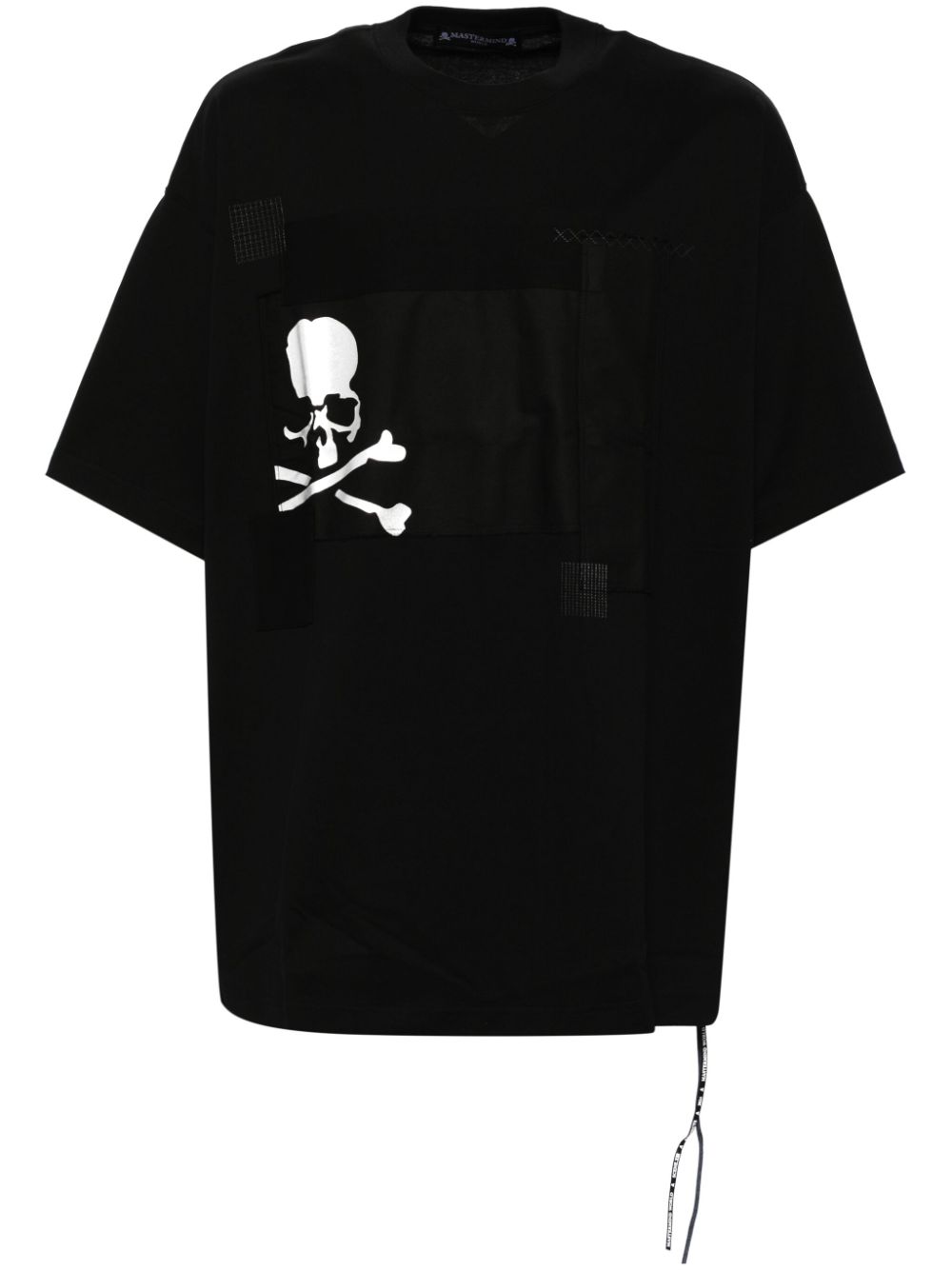 Mastermind World patchwork T-shirt Zwart